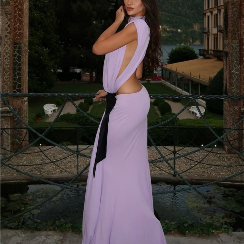 Helsa Constantina Dress In Amethyst - Picture 2 of 6